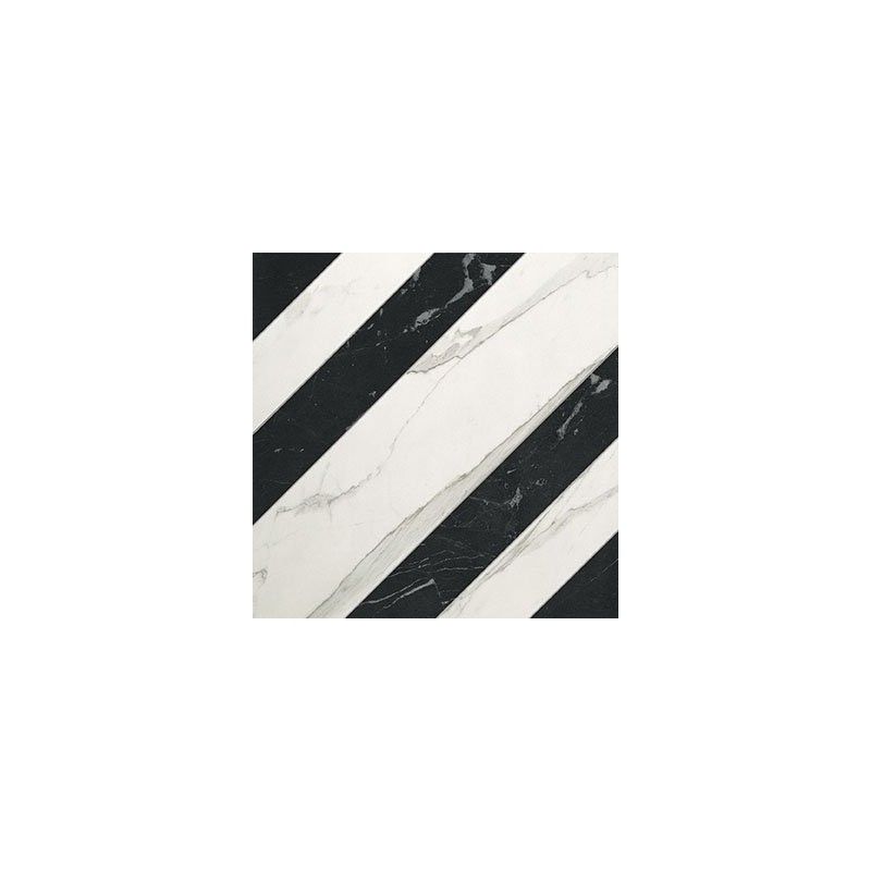 ROMA RIGHE STATUARIO GRAFITE MATT AJUSTEE 60X60 FAP CERAMICHE fLZJ FAP CERAMICHE - 1