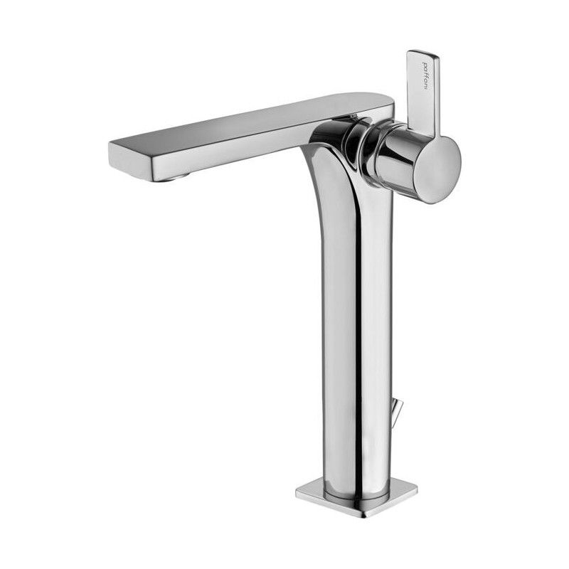 Rock Mélangeur de lavabo prolongé avec drain  Clic-Clac 11/4G Paffoni RO 081KCR RUBINETTERIA PAFFONI - 1