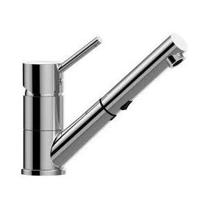 Birillo Mélangeur d'évier monotrou avec canon pivotant Cromo -  Paffoni BI 183CR RUBINETTERIA PAFFONI - 1