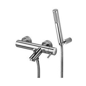 Light Bath Shower Mixer with diverter Cromo -  Paffoni LIG 023CR RUBINETTERIA PAFFONI - 1