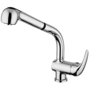 Nettuno Due Einloch-Spülenmischer mit schwenkbarem Auslauf  Cromo -  Paffoni ND 185CR RUBINETTERIA PAFFONI - 1