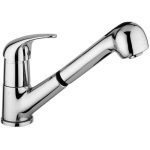 Nettuno Due Einloch-Spülenmischer mit schwenkbarem Auslauf  Cromo -  Paffoni ND 196CR RUBINETTERIA PAFFONI - 1