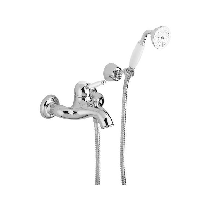 Flavia-Giorgia Bath Shower Mixer with diverter Cromo -  Paffoni GI 024CR RUBINETTERIA PAFFONI - 1