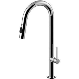 Chef Großer Einloch-Spülenmischer  mit schwenkbarem Auslauf  Cromo -  Paffoni CH 185CR RUBINETTERIA PAFFONI - 1