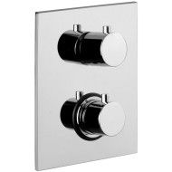 Light Concealed thermostatic shower Mixer  3 outlets  Cromo -  Paffoni LIQ 519CR RUBINETTERIA PAFFONI - 1