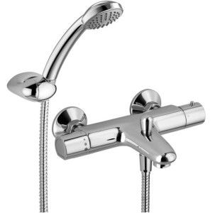 Equo Star New Thermostatic Bath Shower Mixer with diverter Cromo -  Paffoni EQS 023CR RUBINETTERIA PAFFONI - 1