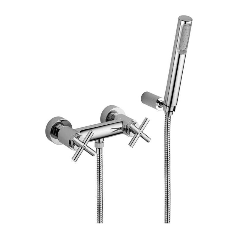 Quattro Wall mounted shower Mixer Cromo -  Paffoni QTV 168DCR RUBINETTERIA PAFFONI - 1
