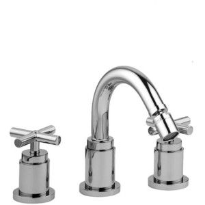 Quattro Mélangeur bidet 3 trous avec canon pivotant  Cromo -  Paffoni QTV 118CR RUBINETTERIA PAFFONI - 1