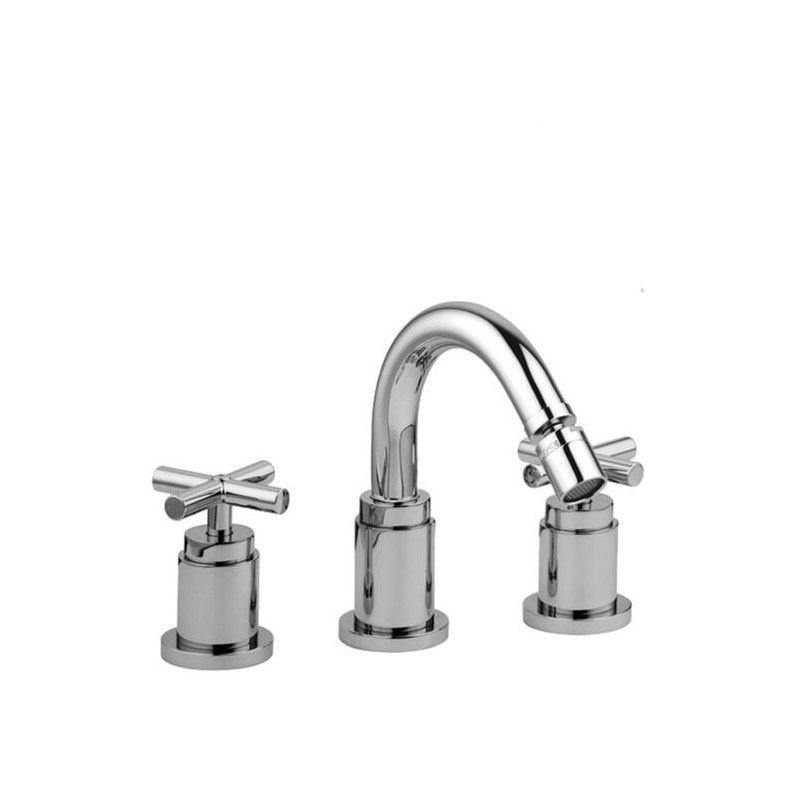 Quattro batteria bidet con canna orientabile  Cromo -  Paffoni QTV 118CR RUBINETTERIA PAFFONI - 1