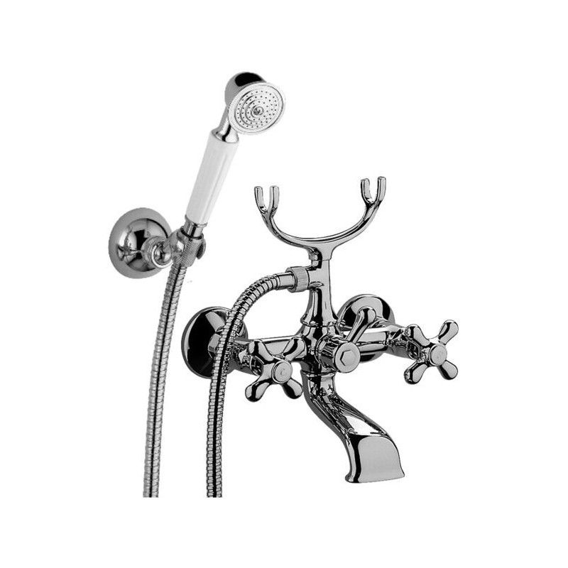 Iris - Viola Groupe de bain lusso avec déviateur Cromo -  Paffoni IRV 022CR RUBINETTERIA PAFFONI - 1