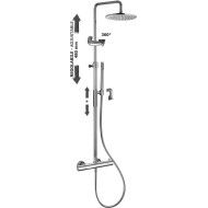 Adjustable Shower Column BIRILLO Cromo -  Paffoni ZCOL 646LIQ RUBINETTERIA PAFFONI - 1