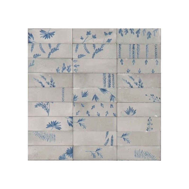 RICE GRIGIO LEAF LUX Dekor 5X15 cm - Marazzi M96V MARAZZI  - 1