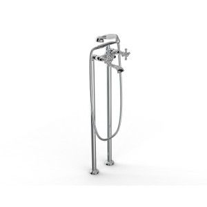 800 Wall mounted bathtube Set with pipes - Rubinetteria Zazzeri 2000 0450 A00  - 1