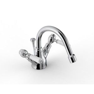 803 Single hole Bidet set revolving spout - L152 x H76 mm - Rubinetteria Zazzeri 2003 3201 A00  - 1