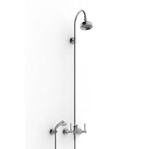 803 Mitiguer douche mural avec douchette et Pomme  de douche - Rubinetteria Zazzeri 2003 N610 A00  - 1