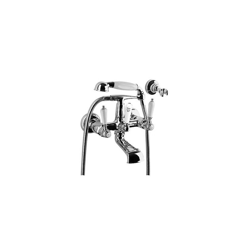 803 Mitiguer bain douche mural 3/4" avec fixation douchette murale - Rubinetteria Zazzeri 2003 A401 A00  - 1