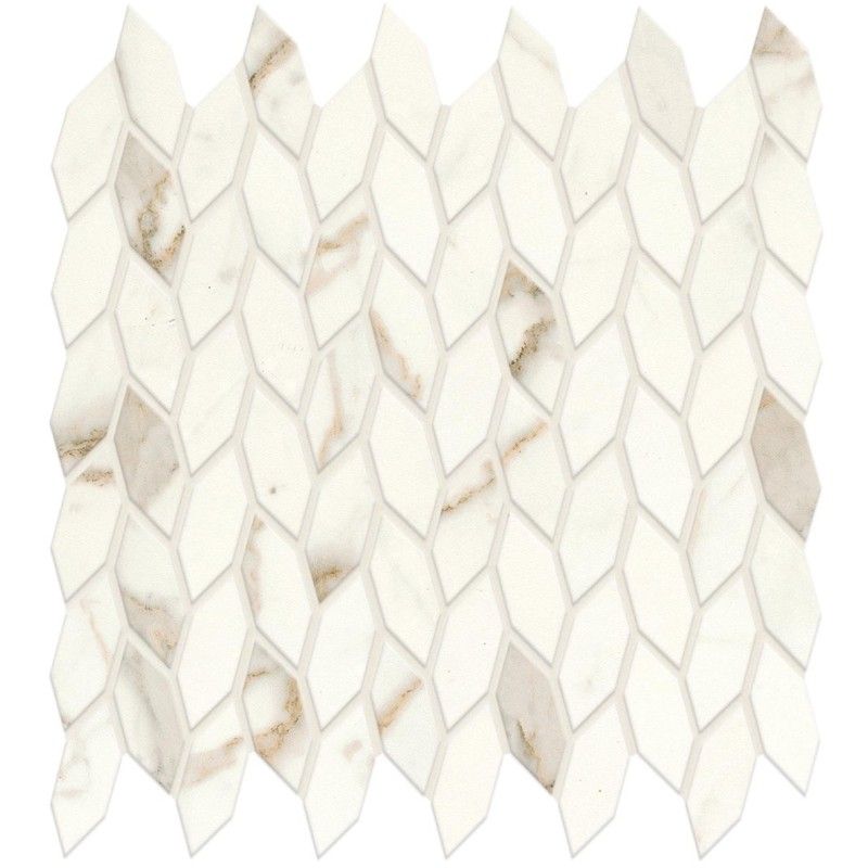 MARVEL SHINE Marvel Calacatta Prestigio Mosaic  Twist 30,5x30,5 Shiny - Atlas Concorde A4WL CERAMICHE ATLAS CONCORDE - 1