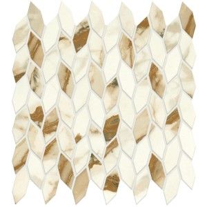 MARVEL SHINE Marvel Calacatta Imperiale Mosaique  Twist 30,5x30,5 Shiny - Atlas Concorde A4WN CERAMICHE ATLAS CONCORDE - 1