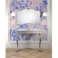 Colette Console with Top in White Ceramic and metallic Legs Chrome L109xH95xD57 DEVON&DEVON - 1