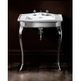 Lady Consolle per lavabo Westminster  semi-incasso L69,5xH87xD50 con finitura gambe Cromo DEVON&DEVON - 1
