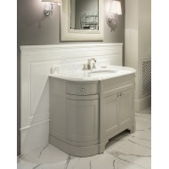 Season Mobile portalavabo con piano in marmo bianco afyon L128,5xH94xD61,2 con laccatura Warm Grey DEVON&DEVON - 1