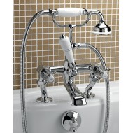 Coventry Robinetterie pour baignoire pour montage au bord du Bassin Avec Douchette et Flexible - Chrome DEVON&DEVON - 1