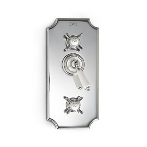 Shower Mixers Einbau Thermostatische Mischbatterie mit zwei Wege Umleiter für Coventry Dandy  - Chrom DEVON&DEVON - 1