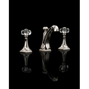 Gemstone Excelsior Robinetterie pour Lavabo 3 trous avec tirette - Chrome DEVON&DEVON - 1