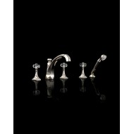 Gemstone Excelsior Gruppo vasca per montaggio bordovasca 5 fori, con deviatore e doccetta - Cromo DEVON&DEVON - 1