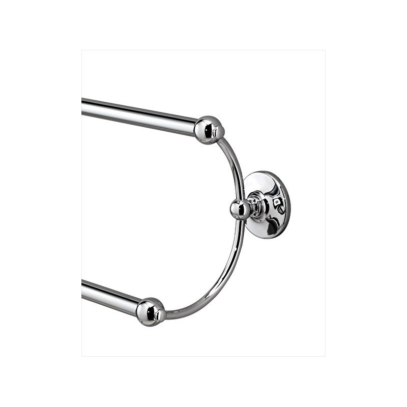 Cavendish Asta porta asciugamani doppio L55,5xH17xD14,2 con finitura Cromo DEVON&DEVON - 1