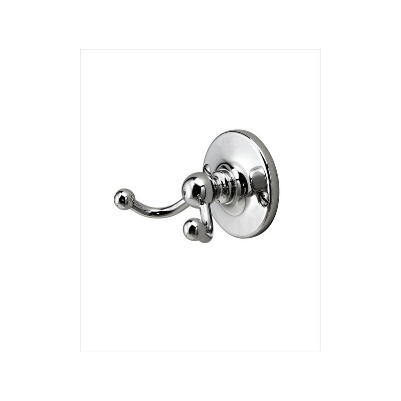 Cavendish Robe Hook Double L7,4xH6xD6,5 with Finish Chrome DEVON&DEVON - 1