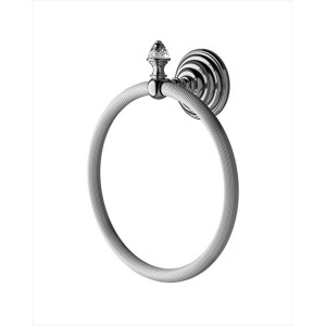 Diamond Anello porta asciugamano L21xH25xD8,5 con finitura Nickel Lucido DEVON&DEVON - 1