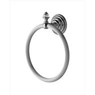 Diamond Anneau porte serviettes L21xH25xD8,5 avec Finitions Nickel Poli DEVON&DEVON - 1