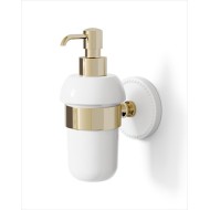 Dorothy Dispenser porta sapone L7,7xH17,2xD12,2 con finitura Oro Chiaro DEVON&DEVON - 1