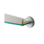 Dorothy Etagere avec petite Tablette en verre L60xH7,7xD18 avec Finitions en Or clair DEVON&DEVON - 1