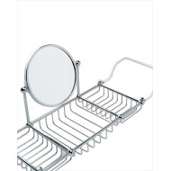 First Class Traverse for bathtub with double mirror L73 / 80xH28xD19,3 with Chrome finish DEVON&DEVON - 1