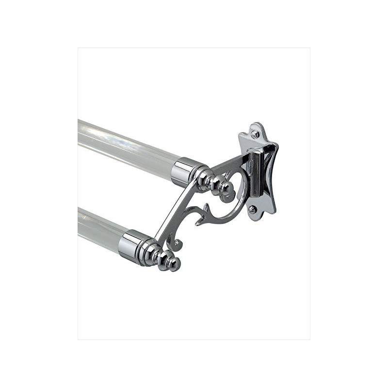 Mayfair Double towel rail L55,5xH8,2xD13 with Chrome finish DEVON&DEVON - 1