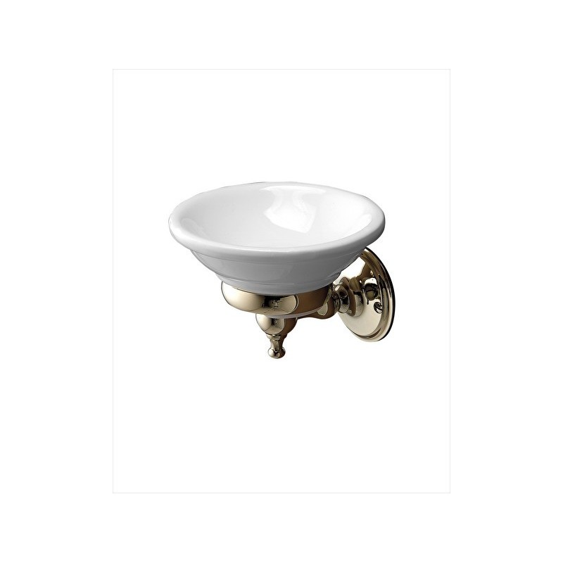 Old Navy Soap holder L11,8xH9xD12,5 with Light Gold finish DEVON&DEVON - 1
