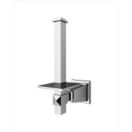 Time Porte Rouleau Papier Hygienique de reserve L6xH19,6xD10,8 avec Finitions Chrome DEVON&DEVON - 1