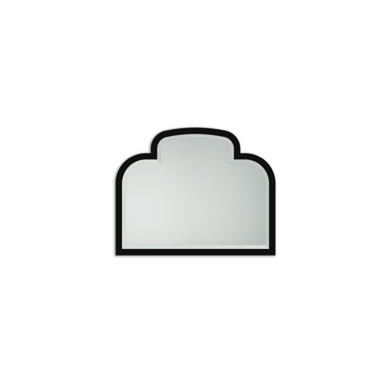 Frame Mirrors Music Mirror L100xH80xD4 glossy lacquered mirror with Deep Black finish DEVON&DEVON - 1