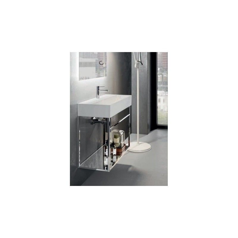 BAHIA 13  Lavabo appoggio 100X46,5 Monoforo con troppopieno Bianco  BH1000465011TA0  HATRIA