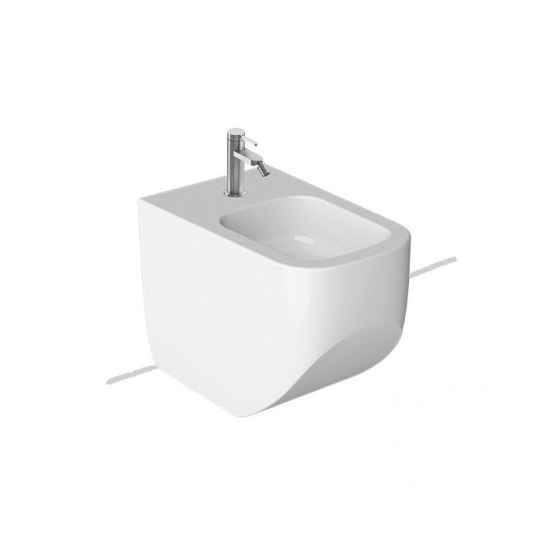 NEXT OPEN  Bidet 1 trou SANS TROUS LATERAUX PURE FIX ANTRACITE 360x560 Hatria 