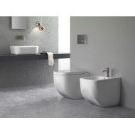 NEXT OPEN  Bidet 1 trou SANS TROUS LATERAUX PURE FIX NOIR MATT 360x560 Hatria 