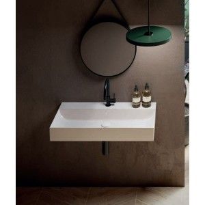 BAHIA 13  Washbasin 80X46,5 Single hole with overflow  White    HATRIA
