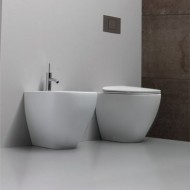 FOREVER H48 BACK TO WALL  ADJUSTABLE FLOOR STANDING BIDET 55x37x h48 cm Disegno Ceramica