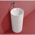 LAVABO A COLONNA  MONOTWIN SLIM  BIANCO  A APRETE  Ceramica Flaminia 