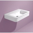 WASHBASIN MADRE 75 COUNTERTOP WALL HUNG OR ON PEDESTAL WHITE   - Ceramica Flaminia 