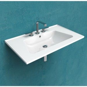 BLOOM CONSOLLE 85 HAENGEND WEISS  - Ceramica Flaminia BM105LFAN