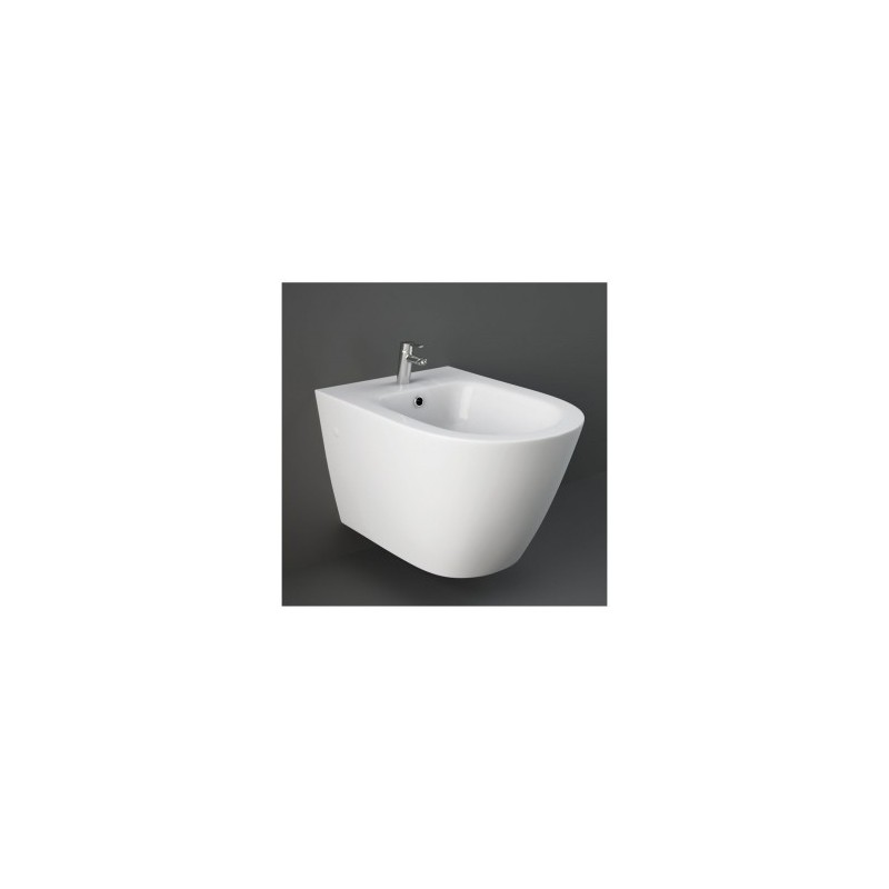 Wall hung Bidet Single hole RESORT 52x36x32cm PROTEK HIDDEN FIXINGS  Rak Ceramics