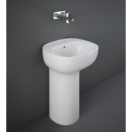 Lavabo Free Standing  ILLUSION 54 CM    Bianco CON COPRIPILETTA Rak Ceramics